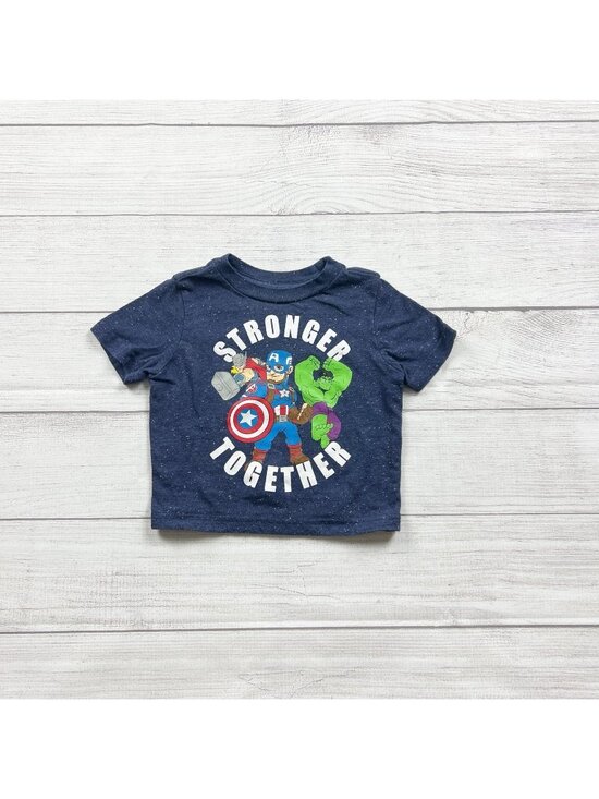 Marvel Other - Marvel Avengers T-Shirt “Stronger Together” Captain America Hulk 9-12 Months